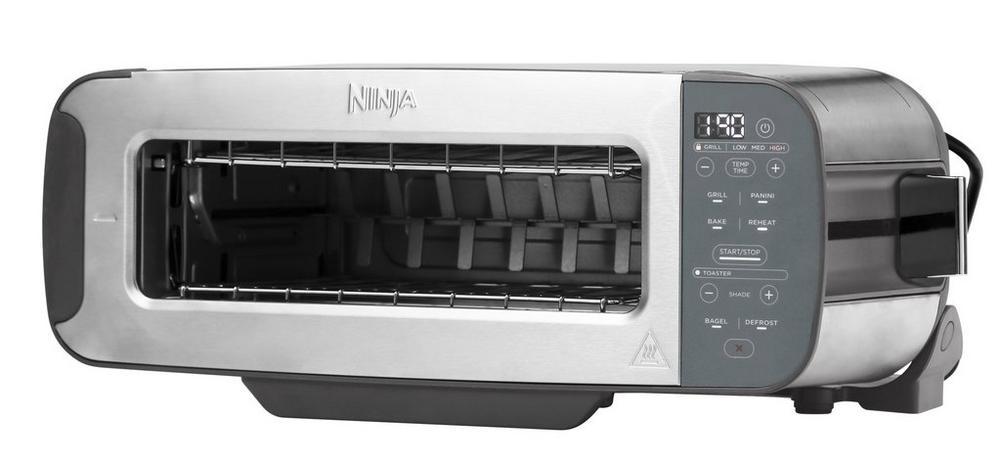 Ninja ST202UK Foodi 3-in-1 Toaster - Grill & Panini Press - Stainless Steel