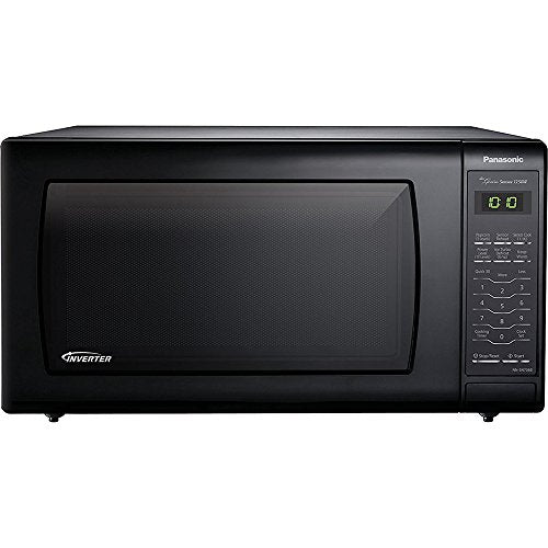Panasonic NN-SN736B Black 1.6 Cu. Ft. Countertop Microwave Oven with Inverter Technology