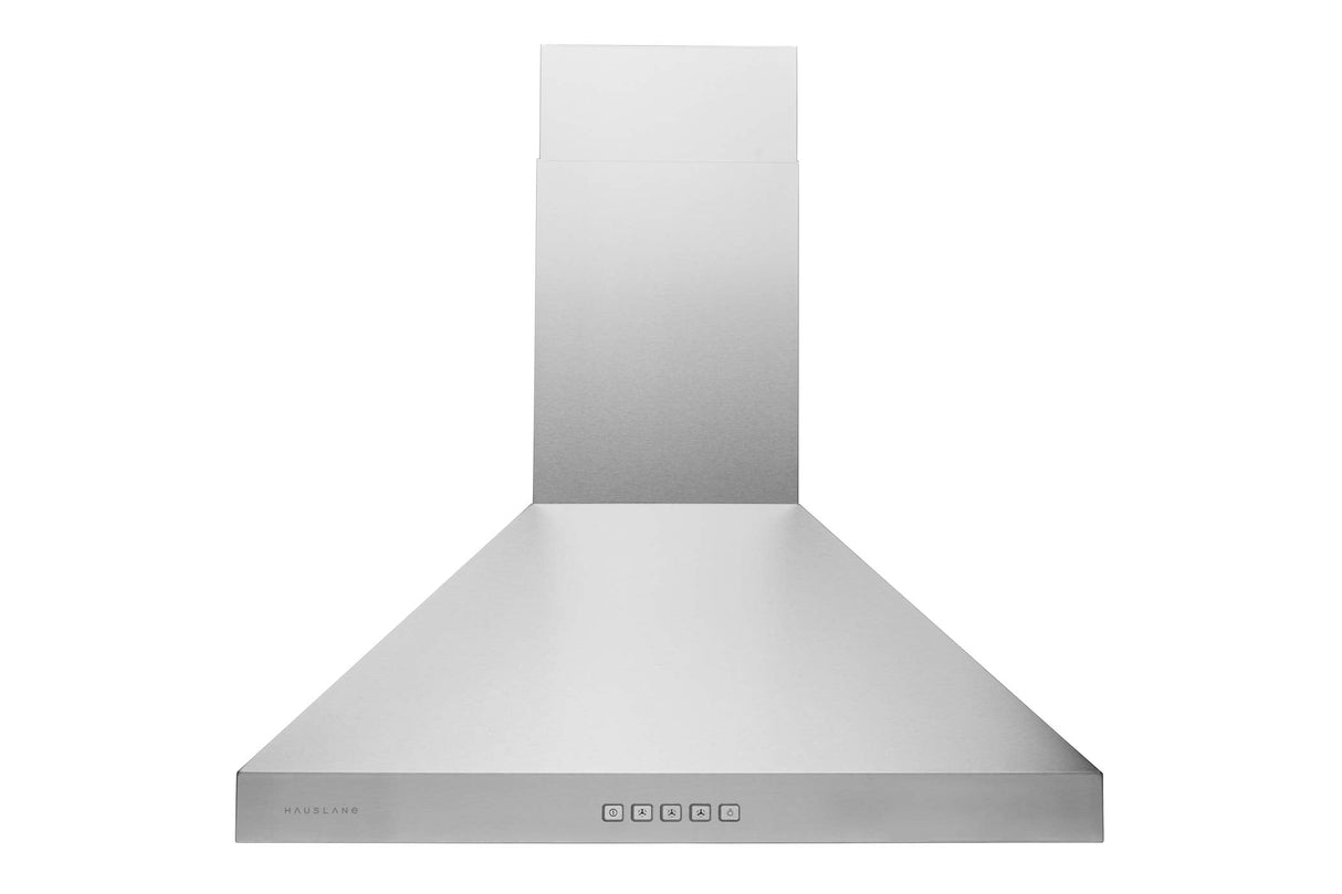 Hauslane | Chef Series WM-530 30 Inch Wall Mount Kitchen Hood Vent | Pro Model | Stainless Steel Range Hood | Strong Suction, Dishwasher Safe Baffle Filters, Changeable LED Lamps, 6” Duct or Ductless