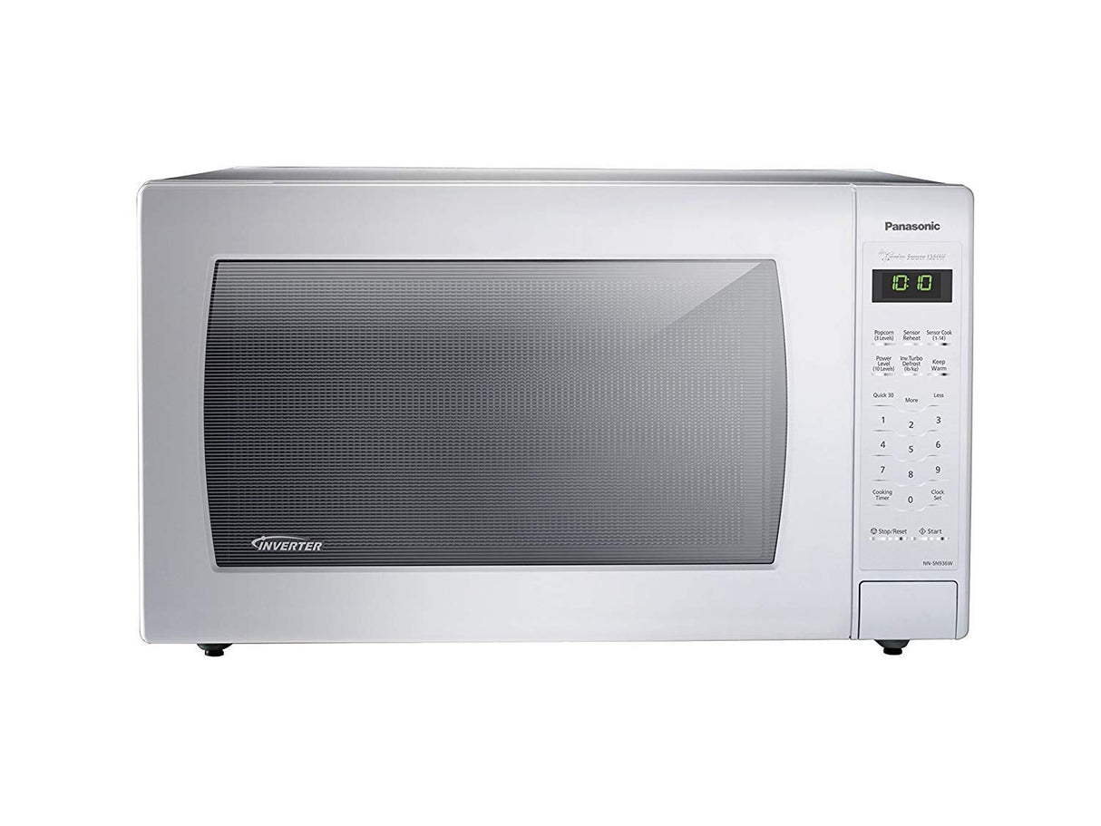Panasonic NN-SN936W Countertop Microwave with Inverter Technology, 2.2 Cubic Foot, 1250W, White
